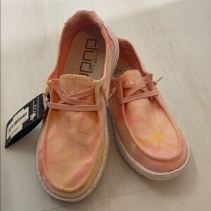 Hey Dude Pink Tie-Dye Shoes nwt